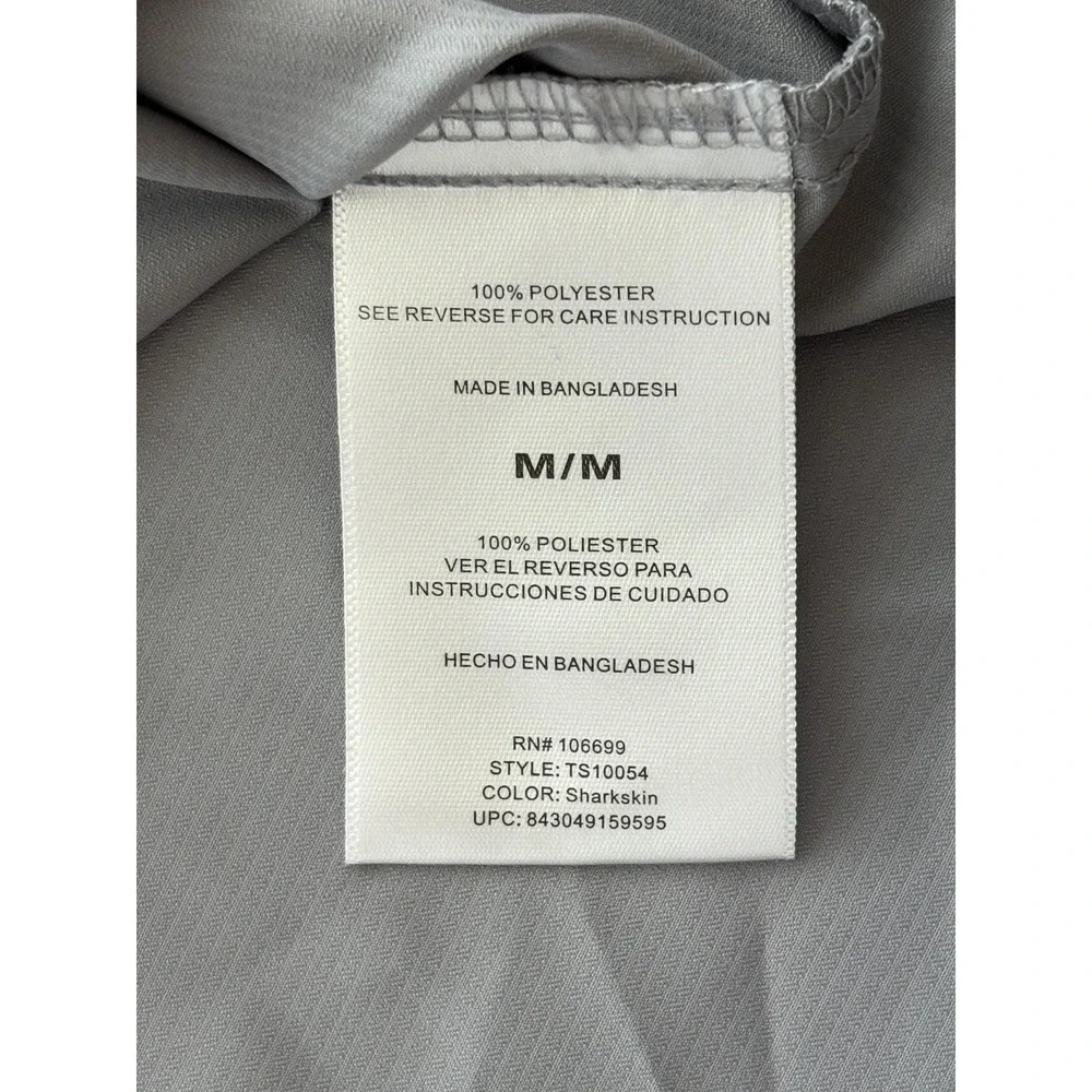 Habit Fishing Shirt Mens Medium Sharkskin UPF‎ 40+ Vented Pockets Performance